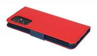 cofi1453® Buch Tasche "Fancy" kompatibel mit SAMSUNG GALAXY A82 (A826S) Handy Hülle Etui Brieftasche Schutzhülle mit Standfunktion, Kartenfach Rot-Blau