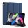 Buch Tasche Hartschale mit Smart Sleep Standfunktion kompatibel mit IPAD AIR 4 10.9" Tablet Hülle Etui Brieftasche Schutzhülle Blau