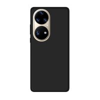 cofi1453® Silikon Hülle Basic kompatibel mit HUAWEI P50 PRO Case TPU Soft Handy Cover Schutz Schwarz