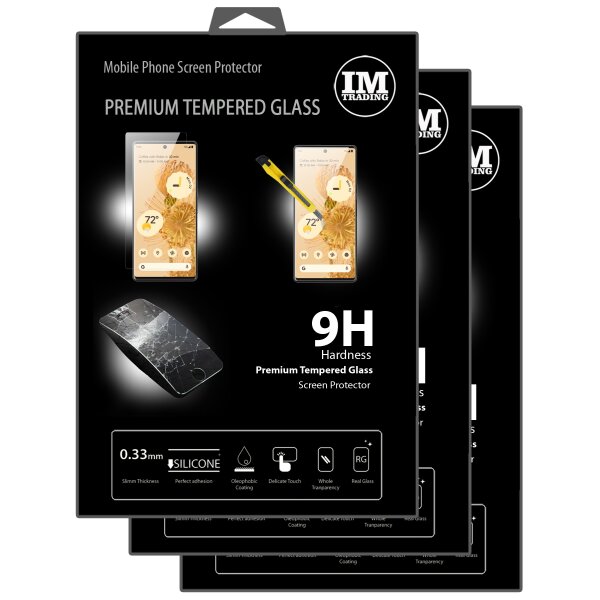 cofi1453 3X Panzer Schutz Glas 9H Tempered Glass Display Schutz Folie Display Glas Screen Protector kompatibel mit Google Pixel 6 Pro