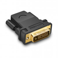 Ugreen HDMI Adapter (weiblich) auf DVI 24 + 1 (männlich) FHD 60 Hz Adapter DVI und HDMI für Monitor schwarz