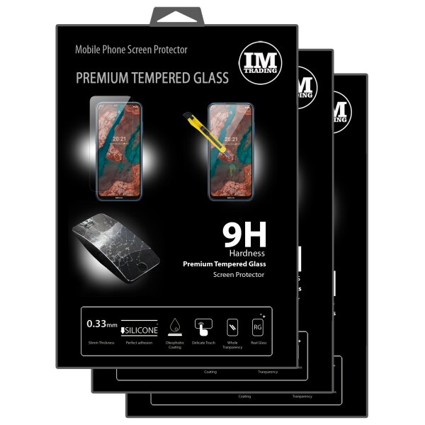 cofi1453 3X Panzer Schutz Glas 9H Tempered Glass Display Schutz Folie Display Glas Screen Protector kompatibel mit Nokia X20 5G