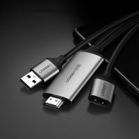 Ugreen USB OTG MHL Videokabel USB auf HDMI Adapter 1,5m...