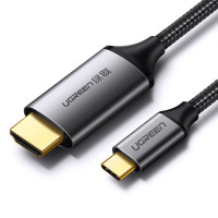 Ugreen Kabel HDMI Kabel - USB Typ C 4K 60 Hz 1,5 m Videokabel Adapter schwarz-grau