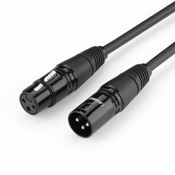 Ugreen Audio-Verlängerungskabel Mikrofonkabel Mikrofon XLR Soundanlage (weiblich) - XLR (männlich) schwarz