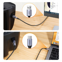 Ugreen Adapter USB Typ C auf USB Typ B Adapter Ladeadapter Konverter, grau