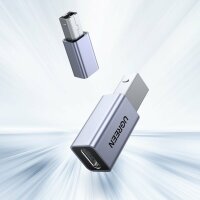 Ugreen Adapter USB Typ C auf USB Typ B Adapter Ladeadapter Konverter, grau