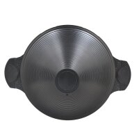 Aluguss Tajine Tagine Ø28cm Induktion Silikongriffe Gartopf Dampfgarer Bräter schwarz