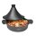 Aluguss Tajine Tagine Ø28cm Induktion Silikongriffe Gartopf Dampfgarer Bräter schwarz