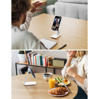 Ugreen Handyhalterung Universal Desktop Halterung Tisch Ständer Handystand Tablet Halter kompatibel mit Smartphones in Schwarz