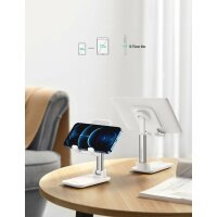 Ugreen Handyhalterung Universal Desktop Halterung Tisch Ständer Handystand Tablet Halter kompatibel mit Smartphones in Schwarz