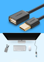 Ugreen 1m Kabel Verlängerungsadapter USB 2.0...