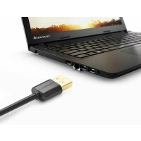 Ugreen 1m Kabel Verlängerungsadapter USB 2.0 (weiblich) - USB 2.0 (männlich) Kabel für Computer, Smartphones USB-Adapter schwarz