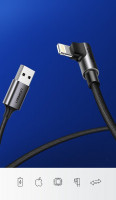 Ugreen 90 Grad 1M MFI 2,4A Ladekabel Winkel USB Kabel...