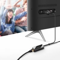 Ugreen externer Micro-USB 100Mbps Netzwerkadapter für Chromecast 1m Adapter Splitter schwarz