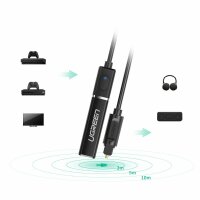 Bluetooth 5.0 Sender Toslink Wireless Audio Adapter für Videokonsolen Smart-TV schwarz