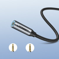 Ugreen Adapter Typ-C auf 3,5mm Aux Kabel Stecker Klinke für Smartphones Audio-Adapter schwarz