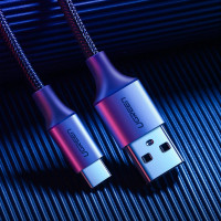 Ugreen Kabel USB - USB Typ C Quick Charge 3.0 3A Kabel 2m Schnell-Ladekabel grau