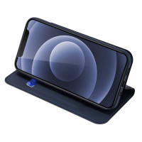 Buch Tasche "Dux Ducis" kompatibel mit iPhone 13 Handy Hülle Etui Brieftasche Schutzhülle mit Standfunktion, Kartenfach Blau