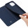 Buch Tasche "Dux Ducis" kompatibel mit iPhone 13 Handy Hülle Etui Brieftasche Schutzhülle mit Standfunktion, Kartenfach Blau