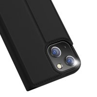 Buch Tasche "Dux Ducis" kompatibel mit iPhone 13 Mini Handy Hülle Etui Brieftasche Schutzhülle mit Standfunktion, Kartenfach Schwarz
