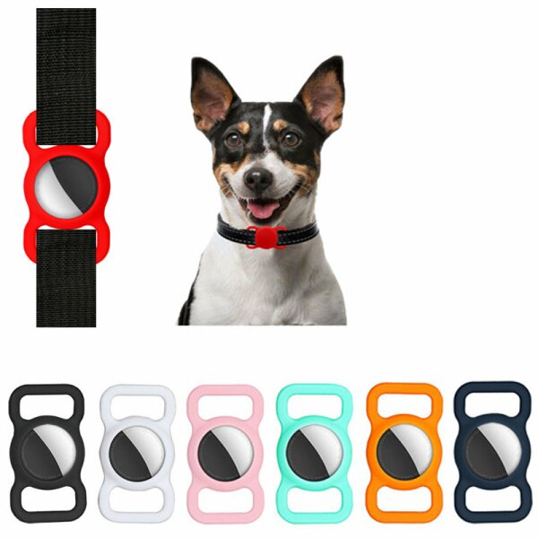 Silikon flexible Abdeckung Haustier Anhänger Hund Tierhalsband Katzenhalsband Schlaufen fall kompatibel mit Apple AirTag