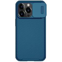 Nilkin CamShield Case Slim Handyhülle Schutzhülle mit Kameraschutz Kameraabdeckung kompatibel mit iPhone 13 Pro blau
