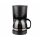 LENTZ Kaffeemaschine 1,5 Liter Kaffeeautomat mit Permanentfilter inkl. Messlöffel schwarz mit Edelstahl-Applikationen