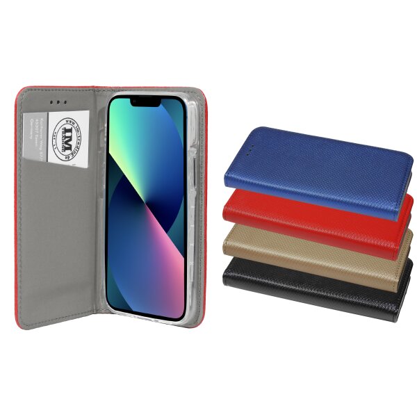 cofi1453® Buch Tasche "Smart" kompatibel mit iPhone 13 Handy Hülle Etui Brieftasche Schutzhülle mit Standfunktion, Kartenfach