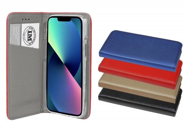 cofi1453® Buch Tasche "Smart" kompatibel mit iPhone 13 Handy Hülle Etui Brieftasche Schutzhülle mit Standfunktion, Kartenfach