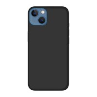 cofi1453® Silikon Hülle Basic kompatibel mit iPhone 13 Case TPU Soft Handy Cover Schutz Matt-Schwarz