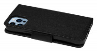 cofi1453® Buch Tasche "Fancy" kompatibel mit iPhone 13 Pro Handy Hülle Etui Brieftasche Schutzhülle mit Standfunktion, Kartenfach Schwarz