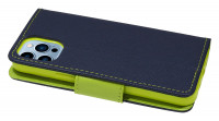 cofi1453® Buch Tasche "Fancy" kompatibel mit iPhone 13 Pro Handy Hülle Etui Brieftasche Schutzhülle mit Standfunktion, Kartenfach Blau-Grün
