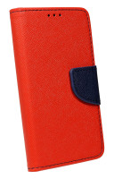 cofi1453® Buch Tasche "Fancy" kompatibel mit iPhone 13 Pro Max Handy Hülle Etui Brieftasche Schutzhülle mit Standfunktion, Kartenfach Rot-Blau