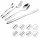 cofi1453® 30 teilig Besteckset Essbesteck Elegant-Design langlebig Einsatz für Zuhause Messer Gabel Löffel Teelöffel Mirror