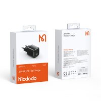 Mcdodo 25W Mini PD Fast Charge Adapter Schnell-Ladegerät Netzteil für Smartphones schwarz