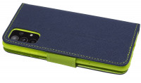 cofi1453® Buch Tasche "Fancy" kompatibel mit SAMSUNG GALAXY A52s 5G (A528B) Handy Hülle Etui Brieftasche Schutzhülle mit Standfunktion, Kartenfach Blau-Grün