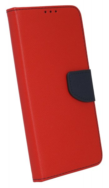 cofi1453® Buch Tasche "Fancy" kompatibel mit SAMSUNG GALAXY A52s 5G (A528B) Handy Hülle Etui Brieftasche Schutzhülle mit Standfunktion, Kartenfach Rot-Blau