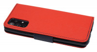 cofi1453® Buch Tasche "Fancy" kompatibel mit SAMSUNG GALAXY A52s 5G (A528B) Handy Hülle Etui Brieftasche Schutzhülle mit Standfunktion, Kartenfach Rot-Blau