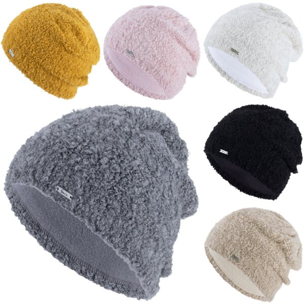 Faera weiche Wintermütze Grobstrick mit Fleece Futter Beanie Mütze Damen Herren OneSize