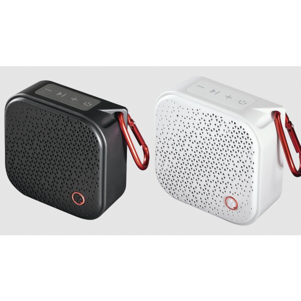 Hama Bluetooth Lautsprecher Pocket 2.0 wasserdicht (Kompakte, kleine Bluetooth Box, IPX7 Musikbox wasserfest, 14 h Spielzeit, AUX, Freisprecheinrichtung, 3.5 W, leichter Speaker mit Karabiner)