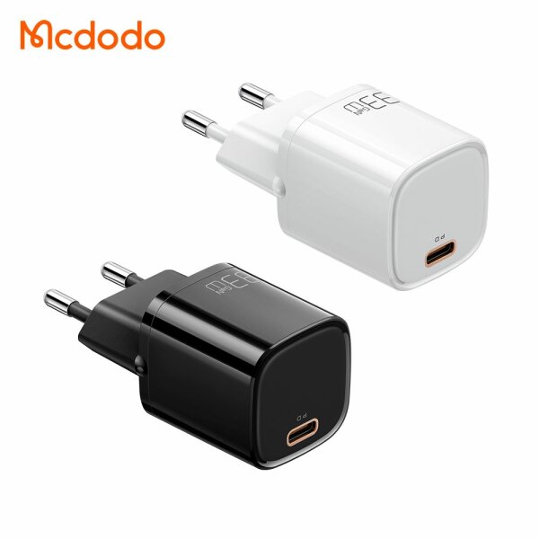 Mcdodo 33W GaN PD Fast Charger Wandladegerät Typ-C Anschluss Adapter Schnell-Ladegerät Netzteil für Smartphones