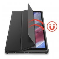 Dux Ducis Toby Eco-Leather Tablet-Ledertasche Schale Cover für Samsung Galaxy Tab A7 10.4" mit Smart-Sleep Funktion Wake-Up Stifthalter Schutzhülle Schwarz
