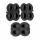 2 Stück Hüma Içli Köfte Aparati 3-Teilig Kibbeh Maker gefüllte Frikadelle Form Teigform schwarz