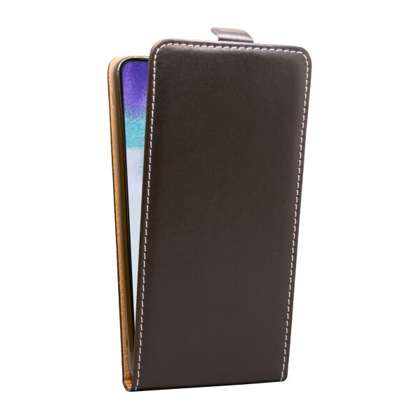 cofi1453® Flip Case kompatibel mit Samsung Galaxy S21 FE Handy Tasche vertikal aufklappbar Schutzhülle Klapp Hülle Schwarz