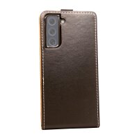 cofi1453® Flip Case kompatibel mit Samsung Galaxy S21 FE Handy Tasche vertikal aufklappbar Schutzhülle Klapp Hülle Schwarz