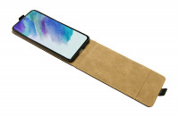 cofi1453® Flip Case kompatibel mit Samsung Galaxy S21 FE Handy Tasche vertikal aufklappbar Schutzhülle Klapp Hülle Schwarz