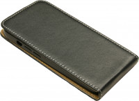 cofi1453® Flip Case kompatibel mit iPhone 13 Mini Handy Tasche vertikal aufklappbar Schutzhülle Klapp Hülle Schwarz