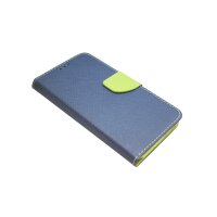 cofi1453® Buch Tasche "Fancy" kompatibel mit SAMSUNG GALAXY S21 FE Handy Hülle Etui Brieftasche Schutzhülle mit Standfunktion, Kartenfach Blau-Grün