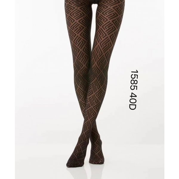 cofi1453 Leggings Damen Strumpfhose durchsichtig mit Punkten  Baumwollzwickel, Einfaches An- und Ausziehen dank elastischem Material